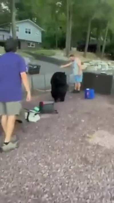 This man, with more guts than common sense, 