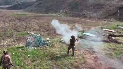 Footage of me firing a shoulder launched thermobaric grenade the other day. Thanks for supporting us. 