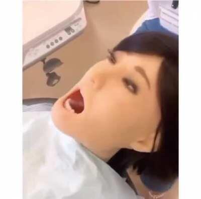 This malfunctioning dental school robot