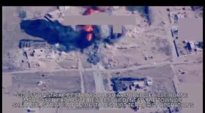 03 APRIL 2016 - Coalition Strike destroys VBIED near Shadaddi, Syria.