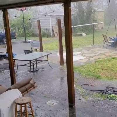 Thought I was going to record my window smashing for insurance claim.