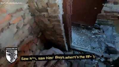 Close urban combat footage from residential areas of Bakhmut. English translations added by @wartranslated on twitter. Combat footage starts at 1:00 for the lazy. (February 2023)