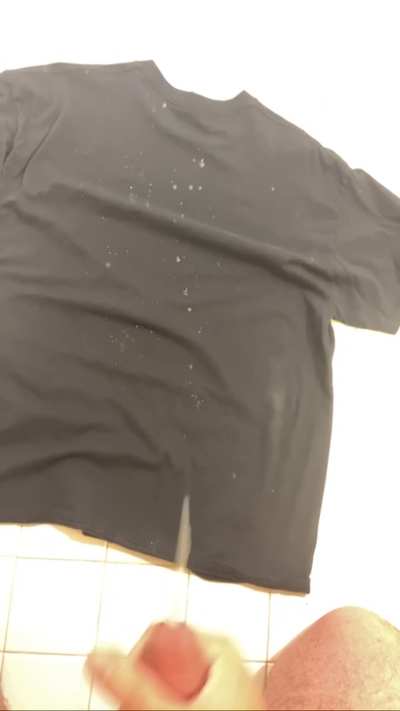 On the black shirt 😣