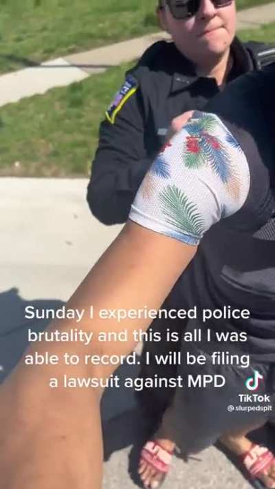 Officer grabs man for walking home