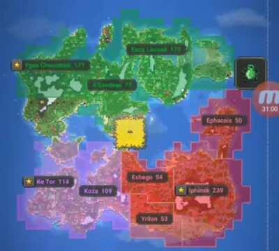 Worldbox timelapse movie!