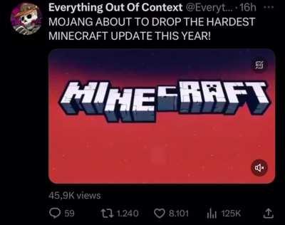 Schlatt should start streaming Minecraft again when Mojang releases this Minecraft update