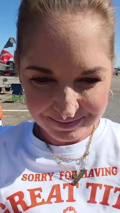 Walking around the infield painted