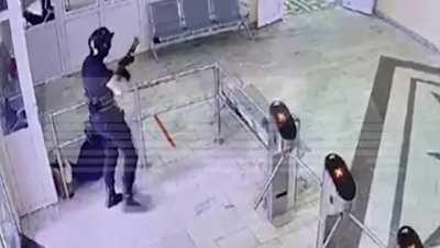 CCTV footage of the Perm university shooting