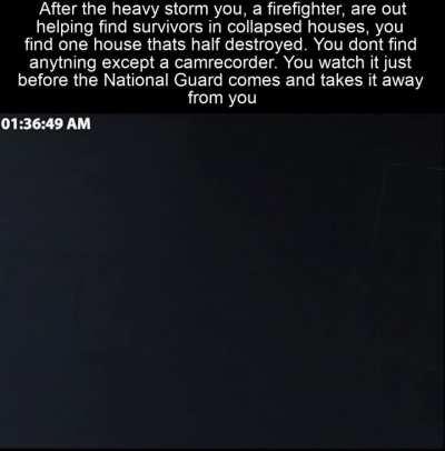 The storm was green at first, but then it just went all black