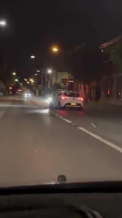 Booze-cruiser in Sydney, Australia crashes into oncoming taxi (x-post /r/sydney)