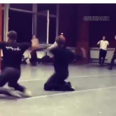 The Georgian dance 