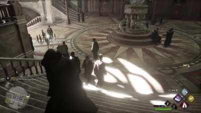 Ray Tracing in Hogwarts Legacy playing peek-a-boo.