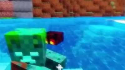 Anyone know what's going on here.. I put a magma slime in a boat, put it on a leash, tied it on a fence and know the boats invisable and magma slime stoped moving, I tryed to do it again with another magma slime it didint work, I play 1.13 xbox 360