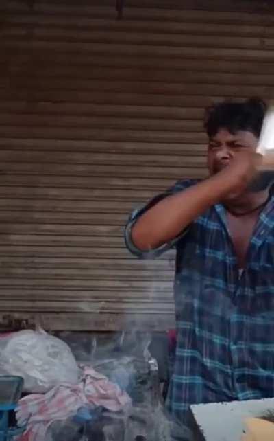 When you’re sick as a dog but still gather your remaining strength to work the Sunday brunch shift.