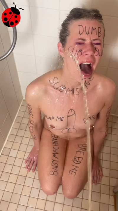 Master likes to give me daily showers