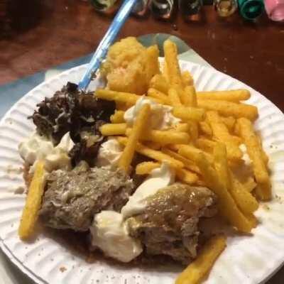 Late dinner but fuck it we eatin good Shawty B stop avoiding me what u think?