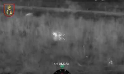 4th Separate Guards Motor Rifle Brigade UAV operators taking down and capturing Heavy-Bomber drones of the UAF then using them to attack their positions.