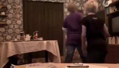 Kids playing together.