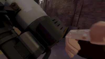 heavy reloads his gun