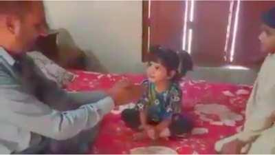 Dad surprised by daughter