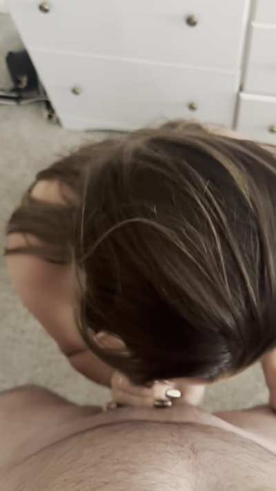 I like to start off slow and then go hard until I gag on it