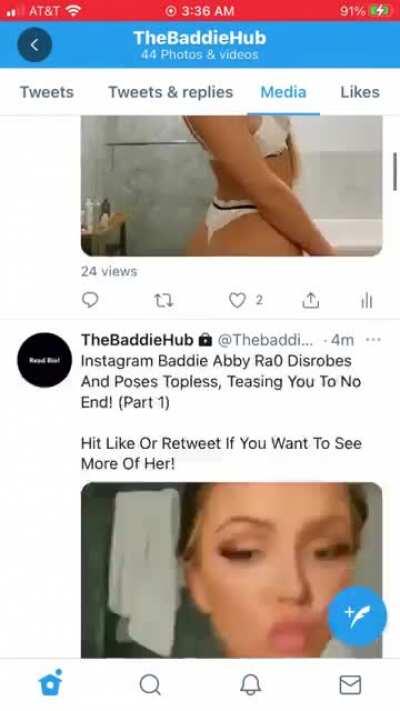 Instagram Baddie Abby Ra0 Takes Her Robe Off And Teases Her Sexy Body! Twitter:@thebaddiehub