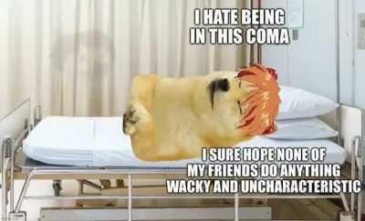 i too like eating yoghurt of my hand next to my friend who is in a coma