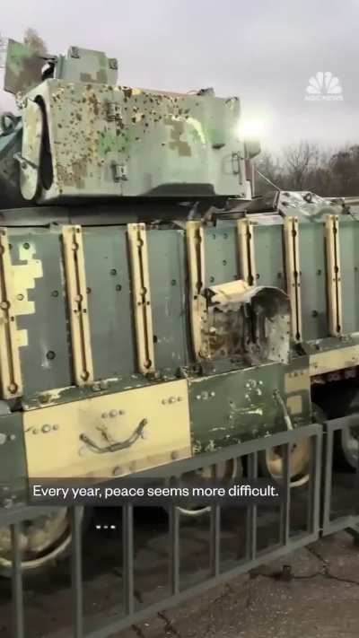 NBC journalists visited an exhibition of captured military equipment in Moscow.