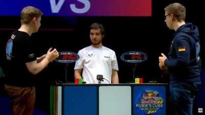 When you lose to your twin brother by 0.001 sec...