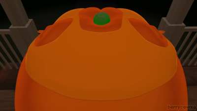 [F] Happy Halloween From The BIGGEST ROUNDEST Pumpkin Of Them All! 🎃🖤