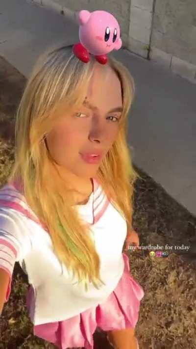 her wardrobe for today