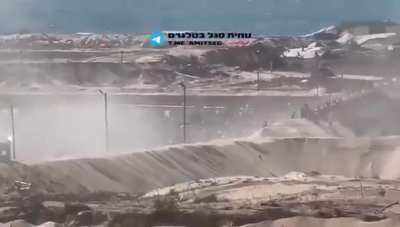 American mercenaries opening fire on civilians at one of the aid distribution points in Gaza