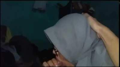 Hijab Indonesian Girl Blowjob