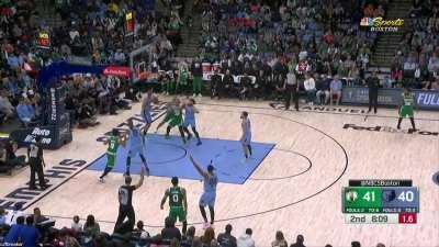 [Highlight] Jayson Tatum decides to hit the triple right in Desmond Bane's face