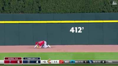 [Highlight] [Highlight] Mickey Moniak blows a deep fly ball with 2 outs in the 9th to tie the game