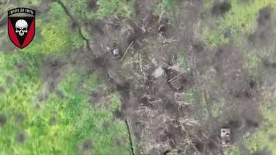 UAV operators of the 72nd OMBr are working.