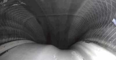 If you ever wondered what it looks like inside a tire when you drive