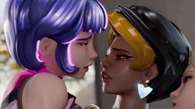 Domina Juno and Mercy sharing a little bit of love (by cutegals)
