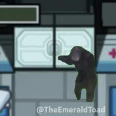 Crewmate Monke's final moments (meme)