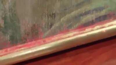 Irreparable damage to the 1892 Columbus painting even after emergency restoration.