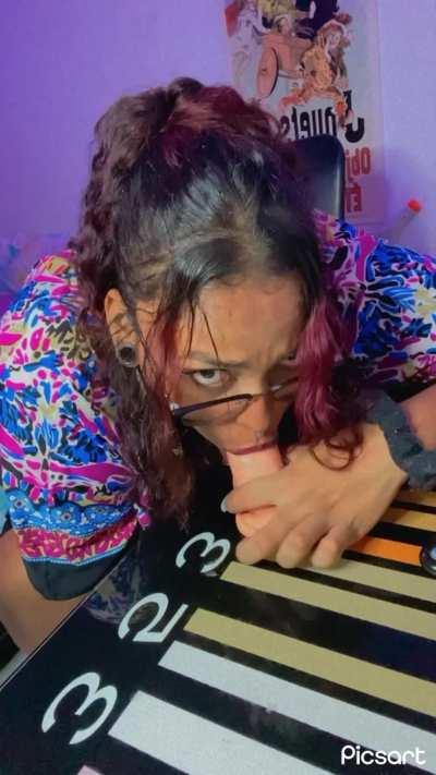 Keep pushing. Break the throat barrier.