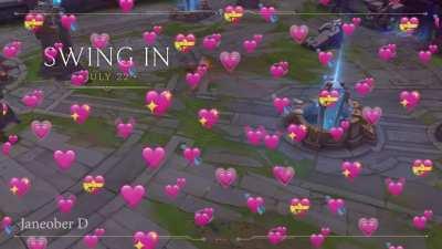 Not sure if this is the right sub to post this but here's the same video of Akshan swinging to different music 😼✨👁👄👁💅