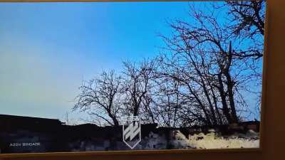 Insane shoot-down of a Drone by the Reconnaissance platoon of 12th Azov Brigade. Holy Shit