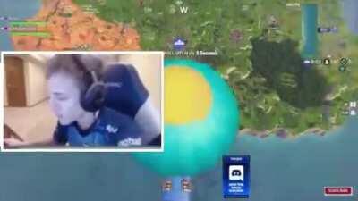 Ninja being nice to a child