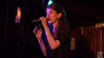 Singer of a German band tears up after realizing that people in Brooklyn can sing along