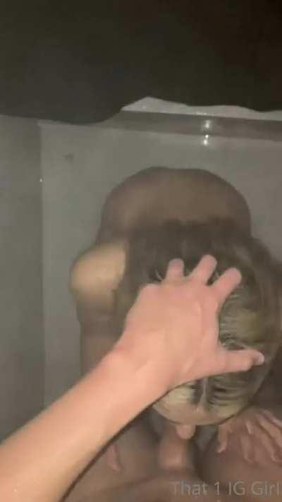 All who'd like to get a blowjob from me say 