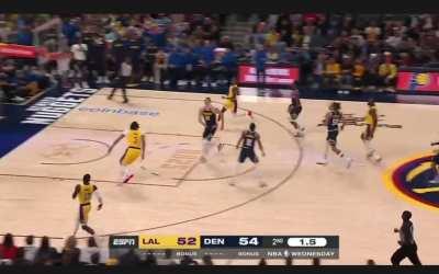 [Highlight] LeBron halfcourt alley-oop to AD