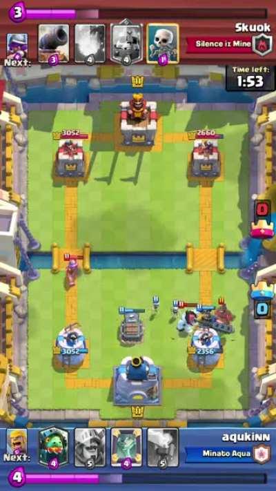 Skeleton King can block hog rider apparently