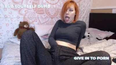 Make habit of gooning with your tongue out. It makes everything better