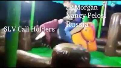 Fitting that they’re on a bull. [OC]